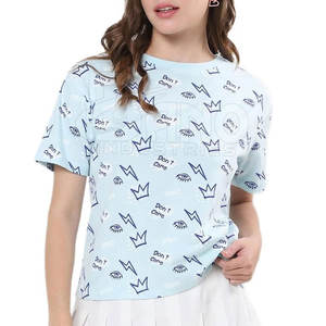 Recién llegado, camisetas de mujer hechas en Pakistán de alta calidad, camisetas casuales de verano con servicio OEM - Product Image 1