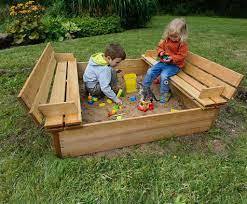 Stevig En Duurzaam Tuinmeubilair Voor Kinderen Acacia Hout Zandbak Kinderen - Product Image 2