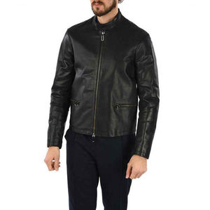 Veste en cuir pour hommes, couleurs unies de haute qualité, meilleure vente veste en cuir pour hommes de taille plus, vente en gros et en ligne - Product Image 1
