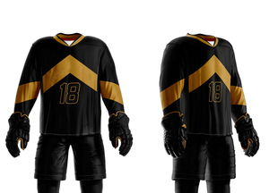 Uniforme de Hockey sobre Hielo Personalizado para Hombre, Sublimado, Antibacterial, de Secado Rápido, Transpirable, de Spandex/Algodón, Cómodo y Popular - Product Image 5