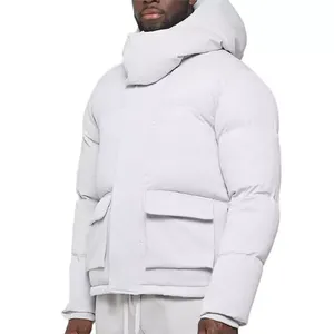 Veste matelassée pour homme sur mesure en gros, mode homme, hiver 2024, veste d'hiver rembourrée de haute qualité, capuche, manteaux d'hiver pour homme - Product Image 6
