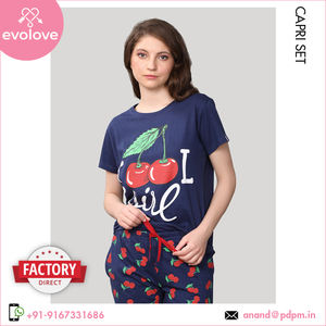 ชุดปาม่าคาปรี2ชิ้นสำหรับผู้หญิง, ชุดผ้าซาตินและผ้าฝ้าย100% ปรับแต่งได้ชุดกระโปรงยาวถึงเข่าพร้อมหมวกผ้าลินิน - Product Image 4