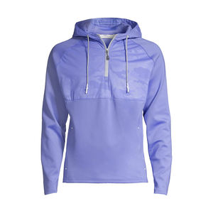 Fabricante directo de invierno media cremallera Sudadera con capucha para hombre etiqueta personalizada moda caliente ODM polar mejor calidad demanda del cliente sólido - Product Image 2