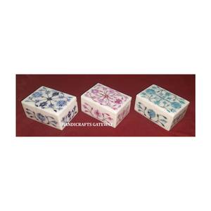 Nouvellement différent incrustation conception marbre incrustation nacre incrustation boîte pour la nouvelle arrivée Unique conçu marbre boîte de grossiste - Product Image 1