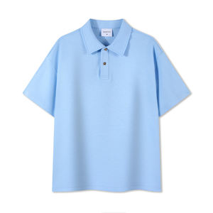 OEM 240gsm algodón tejido camisetas para hombres secado rápido verano manga corta logotipo personalizado impresión patrón sólido para Polo camiseta - Product Image 6