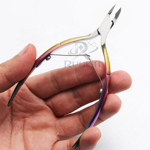 Modern Luxury Design Curved Stainless Steel Cuticle Nippers with Wide Jaw Opening for Professional <b>Nail</b> Care Beauty <b>Equipment</b> - Product Image 3