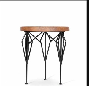 โต๊ะไม้วางกาแฟข้างโซฟาโต๊ะข้างเฟอร์นิเจอร์ทำจากไม้เฟอร์นิเจอร์เฟอร์นิเจอร์เฟอร์นิเจอร์โต๊ะโลหะปรับได้ตามต้องการ - Product Image 5