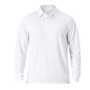 Polo imprimé de techniques foncées solides de qualité supérieure pour hommes tissu de haute qualité avec manches longues et courtes et col polo pour le golf - Product Image 2
