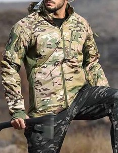 Vente en gros de vestes softshell pour hommes sur mesure Fabricant OEM de vestes pour la neige à fermeture éclair coupe-vent Vestes de pluie à capuche à fermeture éclair - Product Image 6