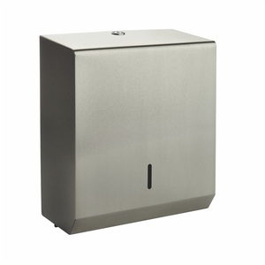 Logotipo personalizado Accesorios de baño montados en la pared Dispensador de baño Dispensador de toallas de mano de acero inoxidable cepillado - Product Image 1