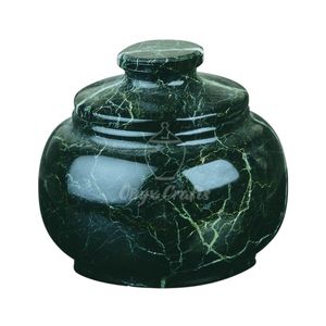 Pot à bonbons en onyx de marbre noir fait à la main, résistant aux rayures, pot de rangement décoratif avec couvercle, moderne, luxueux, élégant, en pierre, pour l'exposition - Product Image 5