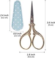 Ciseaux de broderie industriels en acier inoxydable pour gauchers, à bord lisse, garantie 3 ans, pour usage polyvalent DIY – Meilleures ventes
