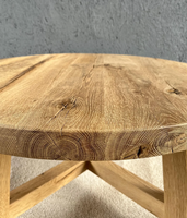 Table basse en bois massif bûche japonaise Table à thé en bois naturel Table à vent en forme spéciale Petite table de salon de ménage