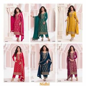 Luxury Pakistani All Season Formal Wear Viscose Jaquard Shalwar Kameez Ethnic Modern Design Unstitched Jari Sequence Embroidery - Product Image 6