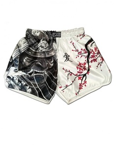Short d'entraînement en polyester avec logo personnalisé unisexe Service OEM pour Muay Thai MMA Boxe et BJJ Vêtements d'arts martiaux de qualité supérieure - Product Image 1