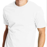 T-shirt personnalisé décontracté pour homme, motif uni, tricoté en Spandex/Coton, séchage rapide, col en V, impression numérique, manches courtes, léger