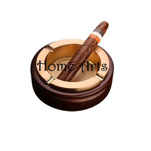 Attractive Design Wood And Stainless Steel <b>Smoking</b> Ashtray Prime Quality Round Shape Cigar <b>Smoking</b> Ashtray - Product Image 1