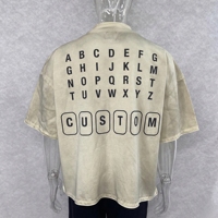 Fabricants de vêtements sur mesure, t-shirts pour hommes en coton 100% avec impression sérigraphique, t-shirts surdimensionnés, t-shirts vintage usés, t-shirts effet délavé à l'acide