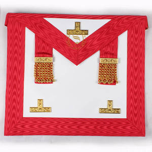 Delantal masónico de guardián Junior personalizado de alta calidad al por mayor de algodón Regalia bordado Lodge Collar con logotipo personalizado - Product Image 1