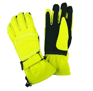 Wholesale Winter Insulated Sports <b>Gloves</b> for Kids Custom Design with Thermal Leather Waterproof Windproof Snowboarding <b>Skiing</b> - Product Image 3