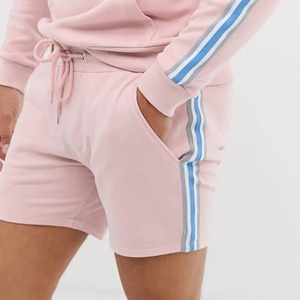 Hoodies Short Set High Quality Cotton Blank Hoodie and Shorts Set Respirant Drop Shoulder Men Hoodies with Matching Shorts Set - Product Image 5