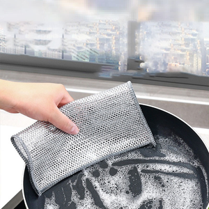 Paño de Cocina Multifuncional de Microfibra, Diseño Cuadrado Moderno, Antiarañazos, Doble Capa con Hilo Plateado para Uso en la Cocina - Product Image 6
