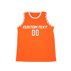 Camiseta de Baloncesto Personalizada OEM con Nombre/Número de Equipo, 100% Poliéster, Tejido de Malla, Unisex, Ropa Deportiva Sublimada para Jugadores - Product Image 1