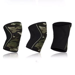 Soutien de genou d'haltérophilie personnalisé manchon de genou de 7mm en néoprène de dynamophilie prix de gros bas - Product Image 4