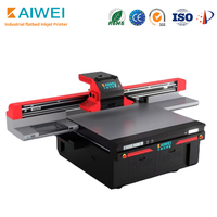 Imprimante UV à plat industrielle, machine numérique à jet d'encre automatique avec panneau de commande pour logo d'entreprise, état d'occasion