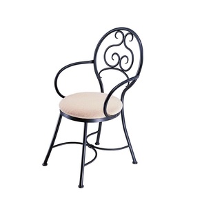 Chaise de fil de couleur noire de fer de conception fantastique nouvelle chaise de salle à manger de forme pour des meubles de maison à un prix abordable - Product Image 4