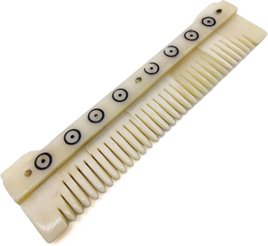 Peine para el Cabello de Hueso de Búfalo Ecológico Hecho a Mano, Artesanía Natural de Alta Calidad de la India, Buen Precio - Product Image 1