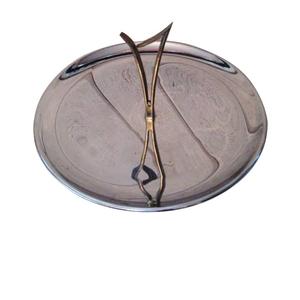 Plateau de service de nourriture et de dessert en métal avec poignées Plateau d'utilisation d'ustensiles de cuisine Plateau de service de restauration rapide ou de petit-déjeuner - Product Image 6