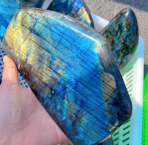 Autopermanente raro Multi fuego labradorita forma libre espécimen cabujón piedra preciosa pieza de exhibición cristal curativo Mineral decoración del hogar - Product Image 2