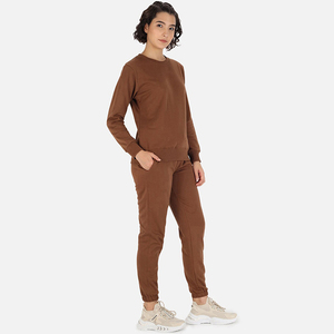 Cómodo traje de jogging para mujer con chaqueta y pantalones con cremallera completa para actividades al aire libre, fitness y estilo de vida deportivo - Product Image 2