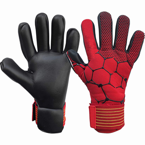 Vente directe d'usine gants de football professionnel gants de football adultes jeunes vente en gros en cuir Latex sport Protection gants de gardien de but - Product Image 1