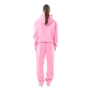 Vêtements de sport d'hiver en gros 2025, taille plus, survêtement technique à capuche, ensemble de jogging pour hommes, 100% coton - Product Image 4