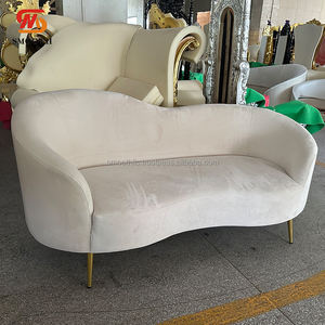 السلس الساخن بيع فندق استقبال الزفاف الديكور المرحلة Loveseat أحمر الخدود - Product Image 3