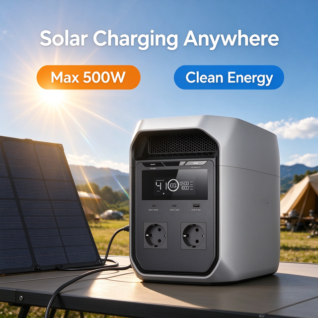 Delta 3 Classic 1024Wh Portable Power Station Features Pure Sine Wave Inverter MPPT Controller Charging for Home Outdoor Camping
