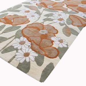 Z&<span class=keywords><strong>H</strong></span> Home El Yapımı Modern Yün/İpek ve Pamuk Düz Renk Yüksek Kaliteli El Tuftlı İlmekli Havlı Evcil Hayvan Dostu Halı Setleri - Product Image 2