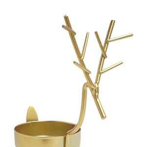 เชิงเทียนโลหะในเหล็กสำหรับตกแต่งบ้านเชิงเทียนตั้งโต๊ะแบบใหม่ - Product Image 4