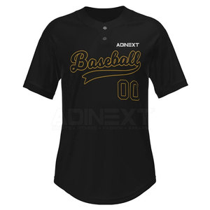 Vente directe d'usine, maillot de baseball de sport, vêtements d'entraînement, taille plus, confortable, respirant, séchage rapide, 100% polyester - Product Image 5