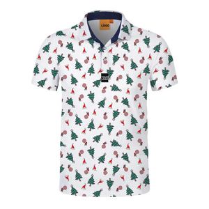 T-shirt décontracté pour homme 100 % coton de haute qualité, manches courtes, toile unie, sportswear, imprimé intégral, respirant, 180g, pour le golf - Product Image 1