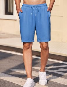 กางเกงวิ่งชายหาดสำหรับผู้ชายกางเกงขาสั้นเนื้อผ้าเชือกผูกเอวยางยืดสำหรับออกกำลังกายในยิมกางเกงขาสั้นลำลองแบบทึบฤดูร้อน - Product Image 2