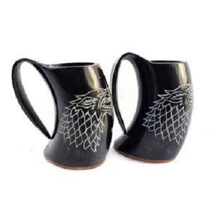 Prix attractif Tasse à boire en corne Qualité supérieure Corne faite à la main Tasse à vin de bière durable Tasse à corne à boire Viking pour la fête - Product Image 6