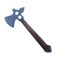Outil en acier de Dmascuss de hache Viking forgée à la main de Smith pour le camping en plein air de qualité industrielle avec hachette et couvercle