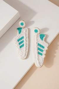 ต่างหูลูกปัดปักสีสันสไตล์ชนเผ่า - Product Image 2