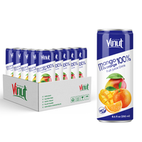 Échantillon gratuit-250ml d'eau de jus de fruits de mangue et d'orange boisson en conserve 100% naturel-marque privée/boisson gazeuse en gros
