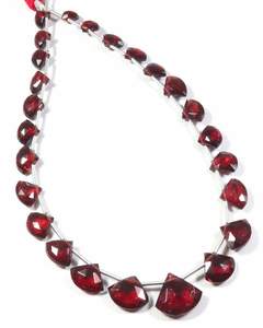 คุณภาพสูง8-12มม. โกเมนโมซัมบิกธรรมชาติ10 "เกลียว25ชิ้นลูกปัดตัดเหลี่ยมเพชรพลอยโกเมนแอฟริกันลูกปัดแฟนซีสำหรับเครื่องประดับ - Product Image 2