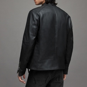 Made in Pakistan <b>Men</b> Outdoor Canvas Leather Jacket Blue <b>Studded</b> Biker OEM Service Waterproof Windproof Breathable Daily Wear - Product Image 6