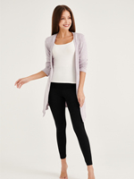 Cardigan en maille plate respirant en mélange de coton pour femme, élégant et décontracté, de qualité supérieure, idéal pour le quotidien, en promotion